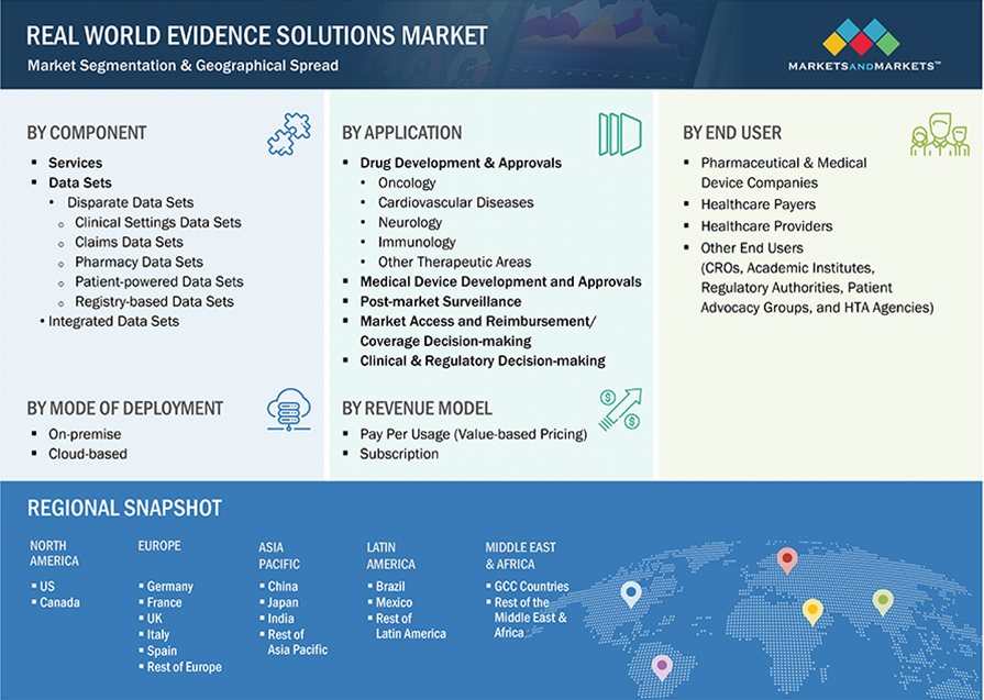 Real World Evidence Solutions Market Segmentation & Geographical Spread