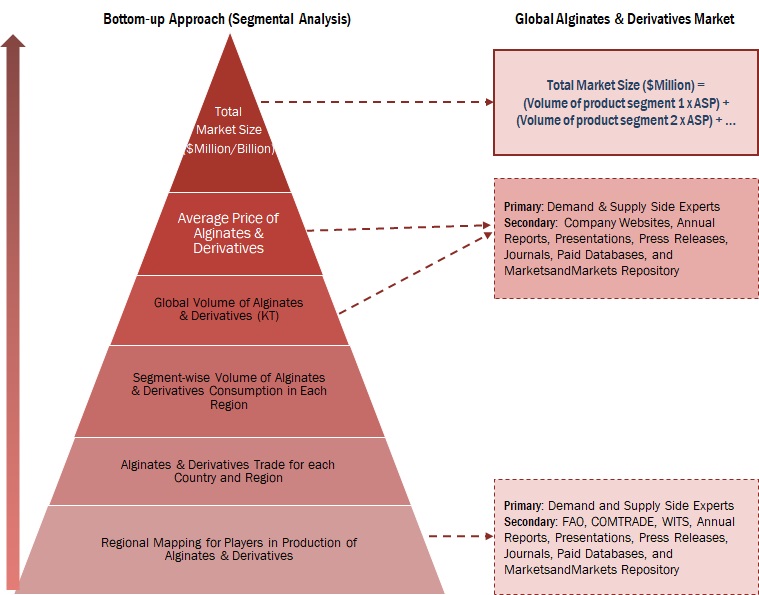 Alginates and Derivatives Market Bottom-up Approach