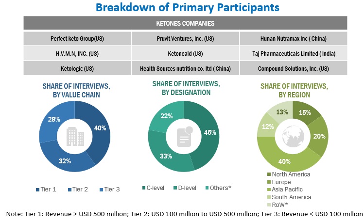 Ketones Market Primary Research