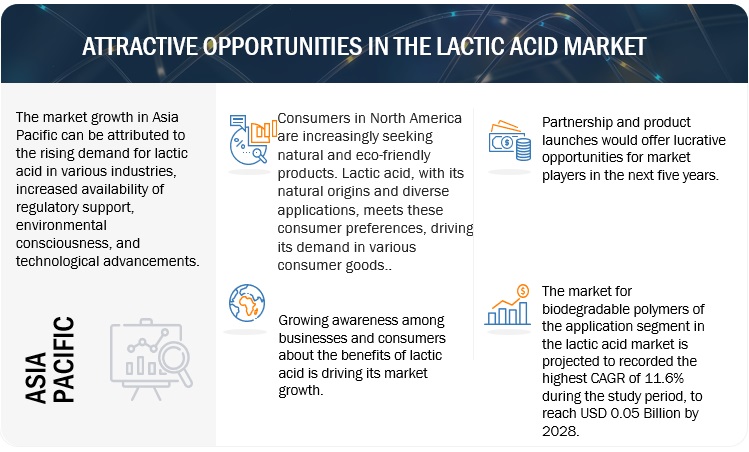 Lactic Acid and Polylactic Acid Market Opportunities