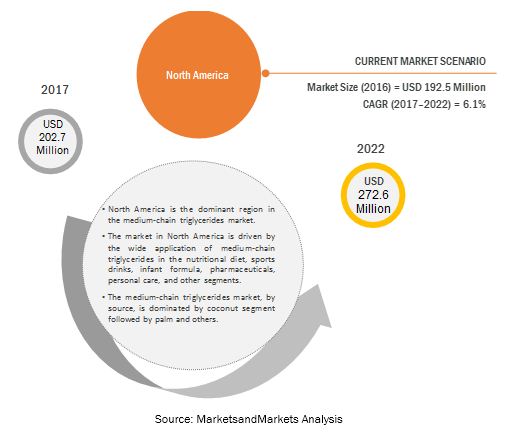 Medium Chain Triglycerides Market Analysis Size Share And Forecasts Up To 22 Marketsandmarkets