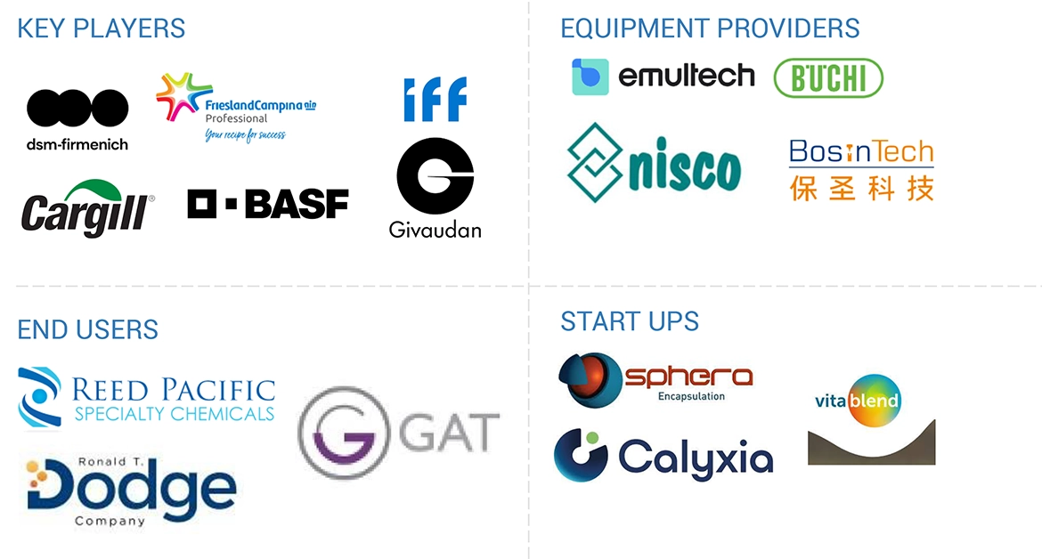 Top Companies in Microencapsulation Market 