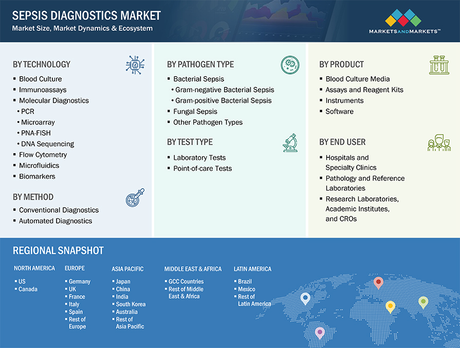 Sepsis Diagnostics Market Segmentation & Geographical Spread