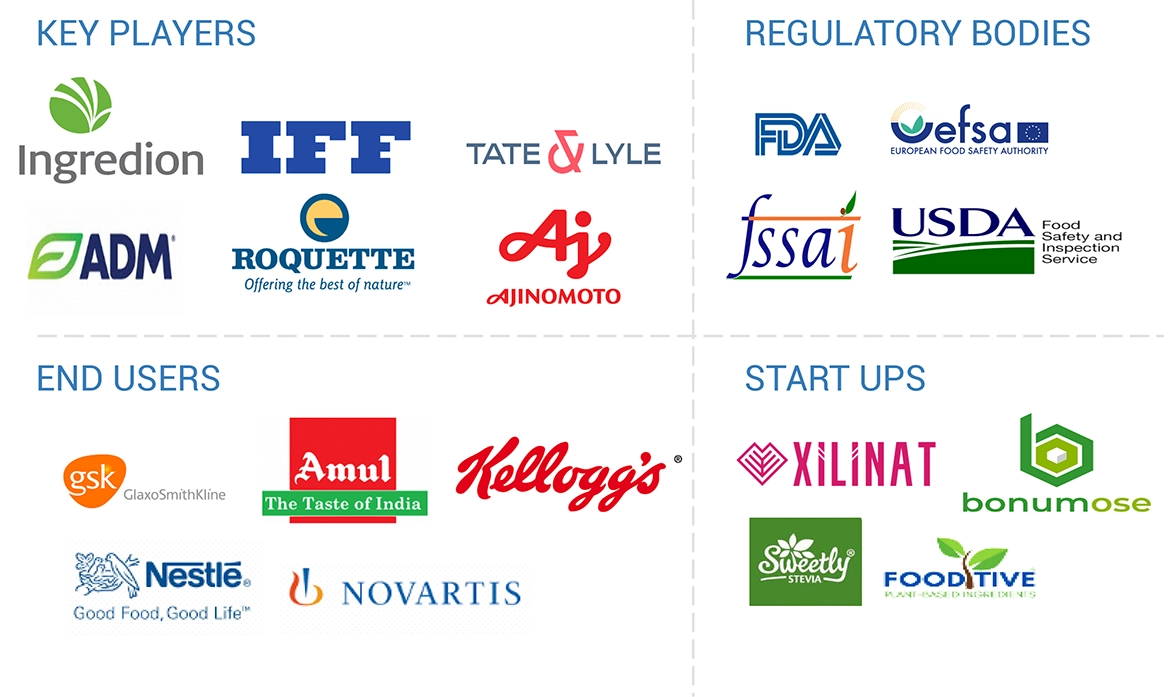 Top Companies in Sugar Substitutes Market 